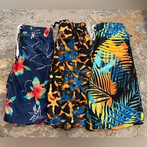 3 NEW Pairs Boys XL (18/20) Kanu Surf Swim Trunks